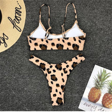 Load image into Gallery viewer, Bikini Women Swimwear Leopard Bikinis Sexy Biquini Swim Suit Push Up Swimsuit Female Beachwear Swimming Bikini La RoSa