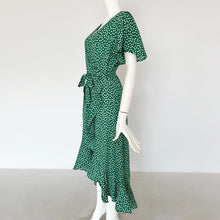 Load image into Gallery viewer, La RoSa 2020Summer Maxi Dress Women Floral Print Boho Long Chiffon Dress Ruffles Wrap Casual V-Neck Split Sexy Party Dress Robe Femme