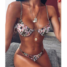 Load image into Gallery viewer, La RoSa Sexy Bikini Women Swimsuit Solid Bikini Set Push Up Swimwear Low Waist Bathing Suits Beach Wear 2020