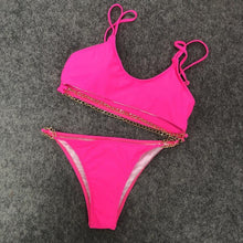 Load image into Gallery viewer, La RoSa Sexy Bikini Women Swimsuit Solid Bikini Set Push Up Swimwear Low Waist Bathing Suits Beach Wear 2020