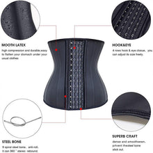 Load image into Gallery viewer, La RoSa Women Corset Waist Trainer Latex Corset Waist Control Corset and Bustier Steel Bone Underbust Slimming Shaper