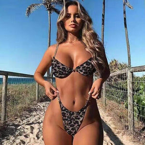 La RoSa Sexy Bikini Women Swimsuit Solid Bikini Set Push Up Swimwear Low Waist Bathing Suits Beach Wear 2020